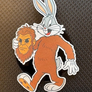 Bugs Bigfoot Cartoon Looney Animal Vinyl Sticker Die Cut Sticker Funny