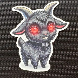 Little Black Phillip Vinyl Sticker Die Cut Sticker Fun Horror Character
