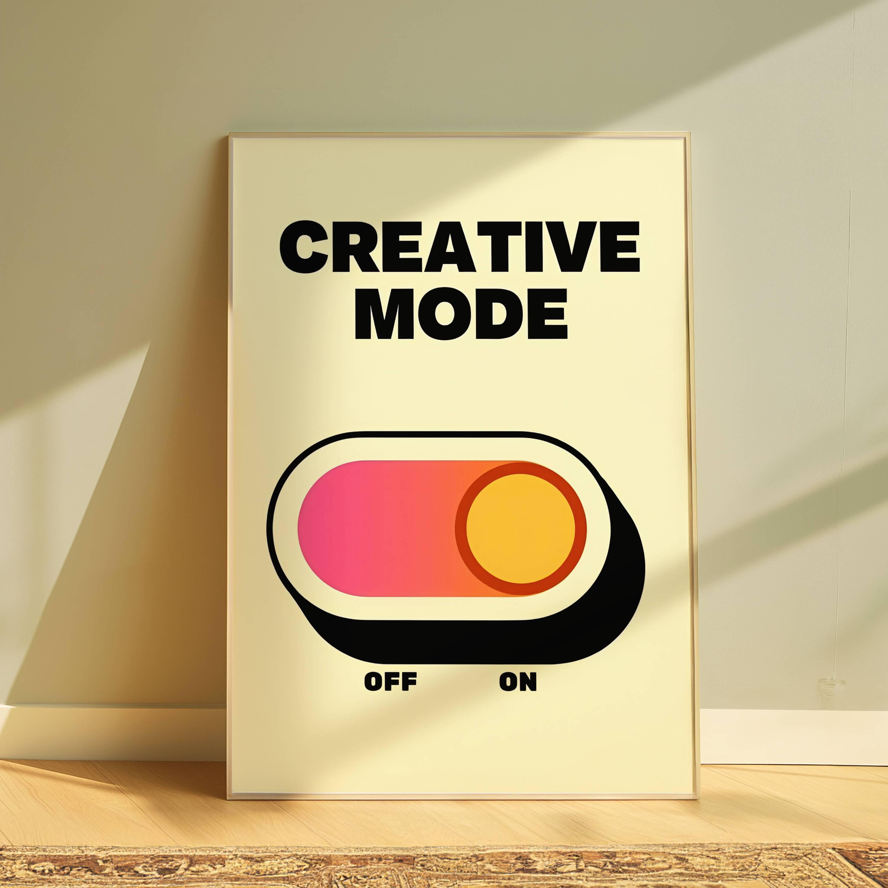 Creative Mode Retro Art Print: Trendy Office Wall Decor (digital ...