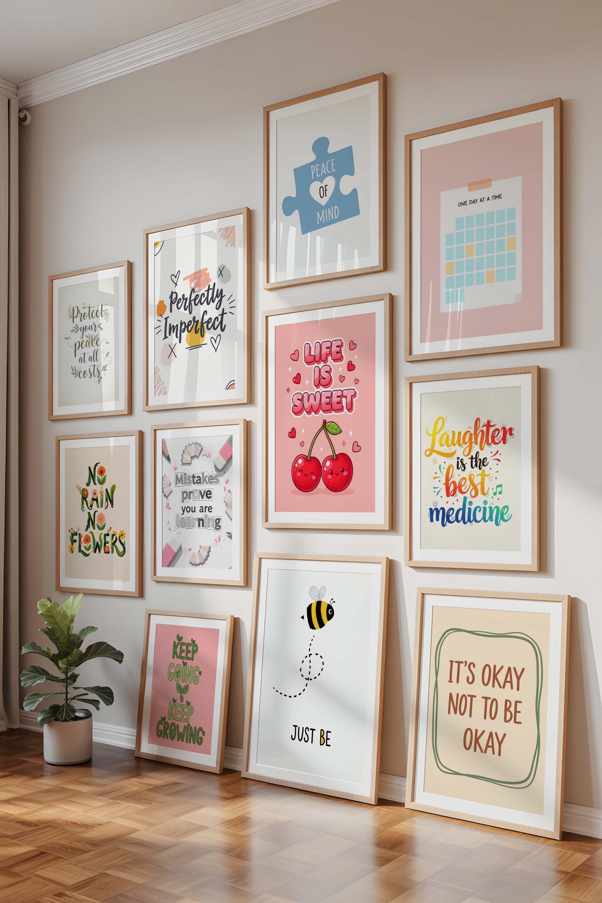 50 Modern Therapy Office Printables, Mental Health Wall Art Set ...