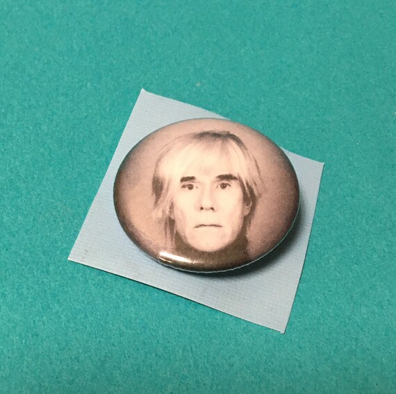 Andy Warhol Pop Art Button Pin *FREE SHIPPING*! - image 1