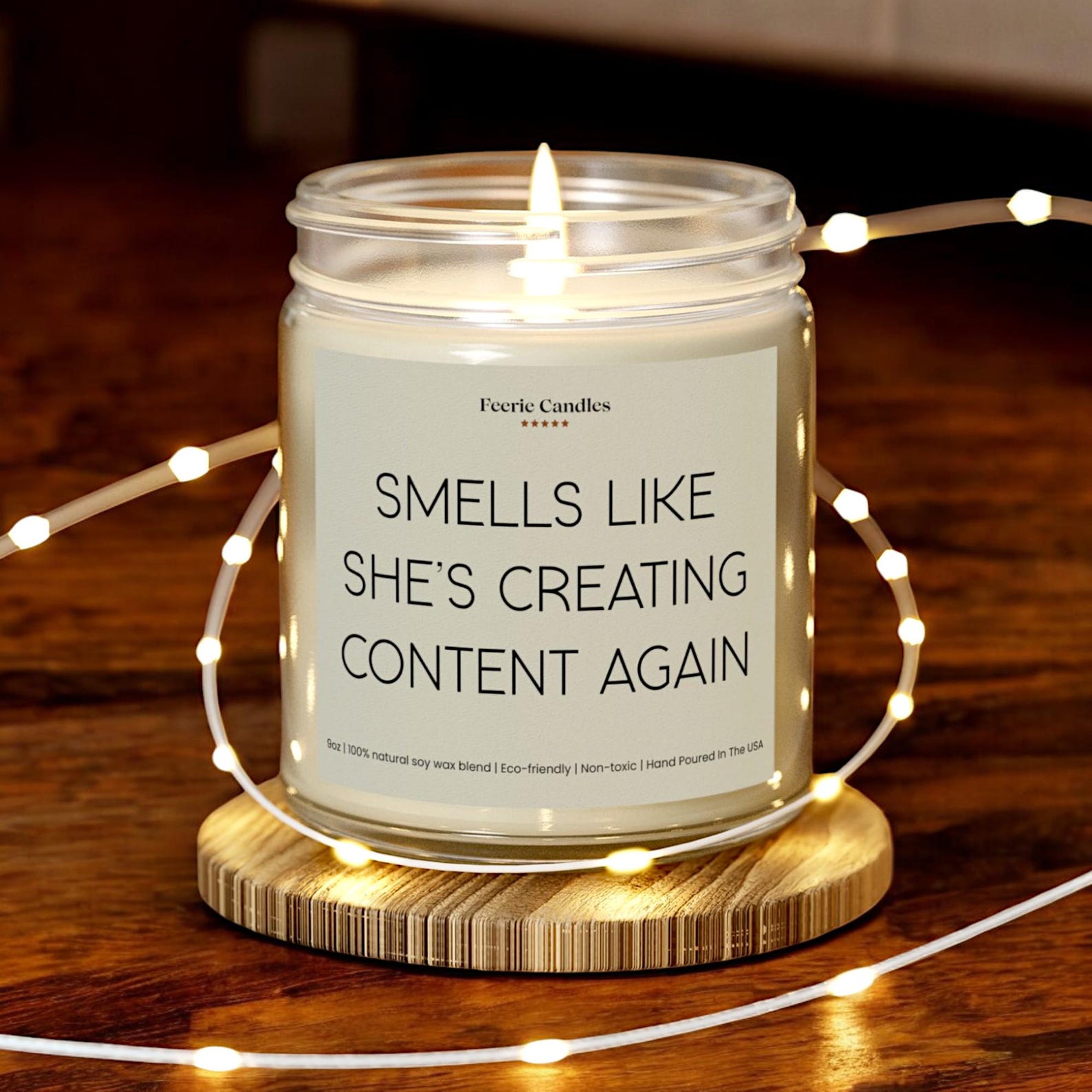 Personalized Content Creator Candle Custom Gift for Blogger Personalized Content Creator Candle Custom Gift for Blogger