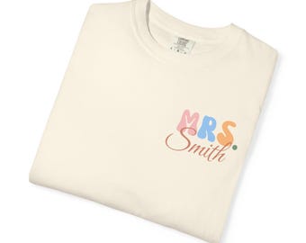 1st Grade Custom Comfort Colors Shirt - Multiple Colors, Teacher Gift, First Day of School, Personalized Shirt, Back to School Shirt