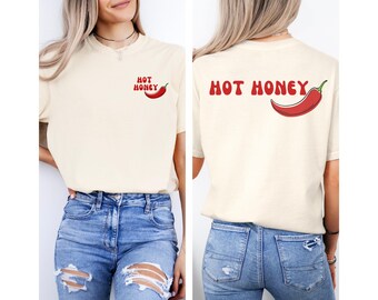 Hot Honey Comfort Colors T-Shirt - Perfect for Foodies, Summer Festivals, Gift for Him Her, Funny T-Shirt