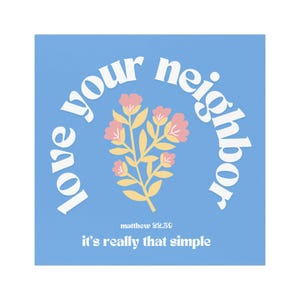 Love Your Neighbor Inspirational Car Magnets - Cute Car Decor, Bible Verse, Christian Merch, Summer Vibes, Road Trip Essentials image 2