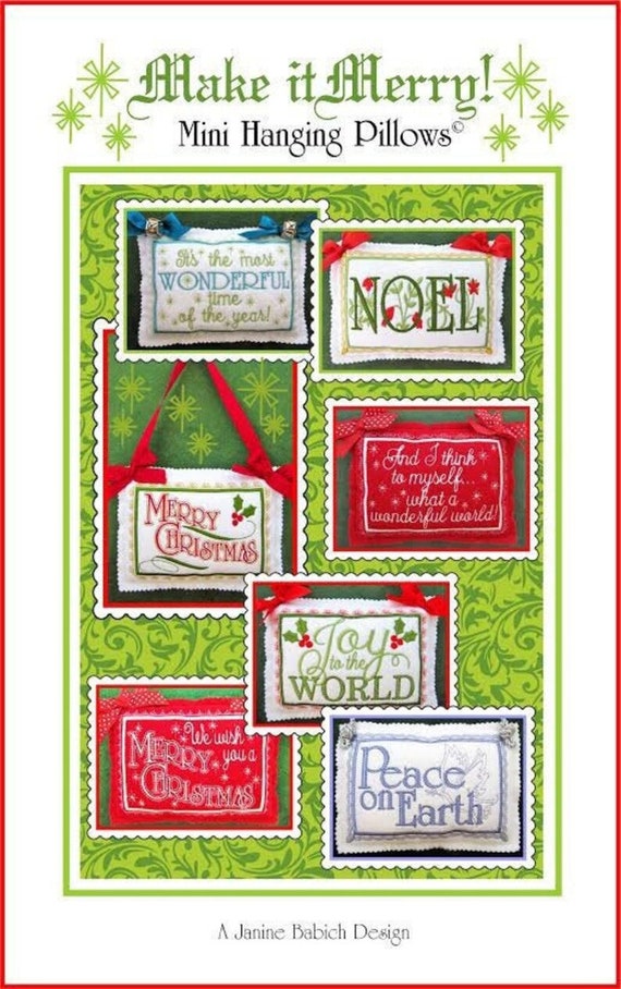 Make it Merry Mini Hanging/Pillow Pattern