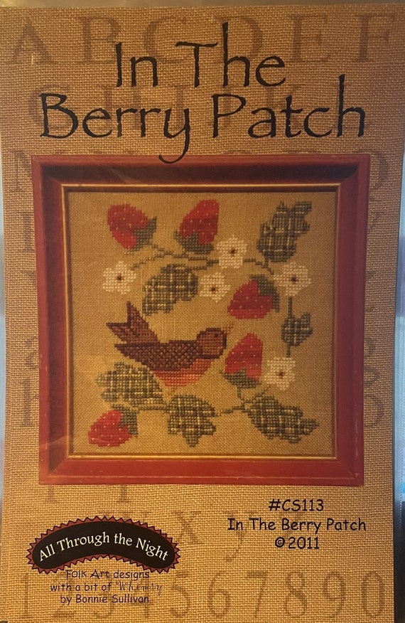In the Berry Patch Cross Stitch Pattern - All Through the Night