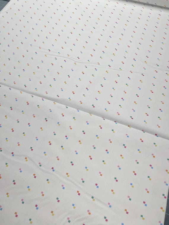 White mini print fabrics BTY choice