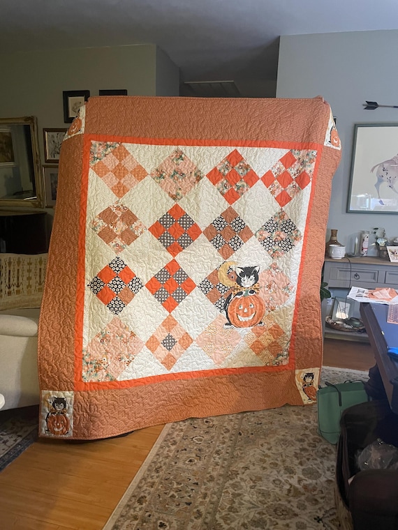 Kitty Corn Throw size quilt