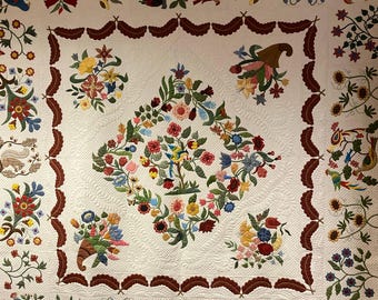 Homage to Mary Brown (c.1851) – Quilt Pattern by Patricia Cox - Appliqué Pattern