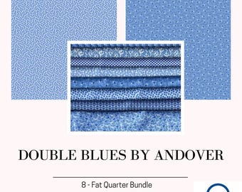 Double Blues by Andover - 8 Designs