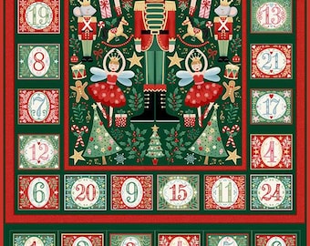 The Nutcracker Advent Calendar Panel – Green