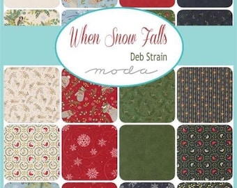 When Snow Falls Bundle – 32 Piece FQ Bundle by Deb Strain for Moda Fabrics