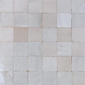 1 Square Feet Handmade Rustic Zellige 2&#39;&#39;x2&#39;&#39; - Tiles For Home Decor - Bathroom , Kitchen Floors and Walls -Outdoor & Indoor Bejmat Tiles