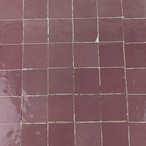 1 Square Feet Handmade Pink Zellige 2&#39;&#39;x2&#39;&#39; - Tiles For Home Decor - Bathroom , Kitchen Floors and Walls -Outdoor & Indoor Bejmat Tiles