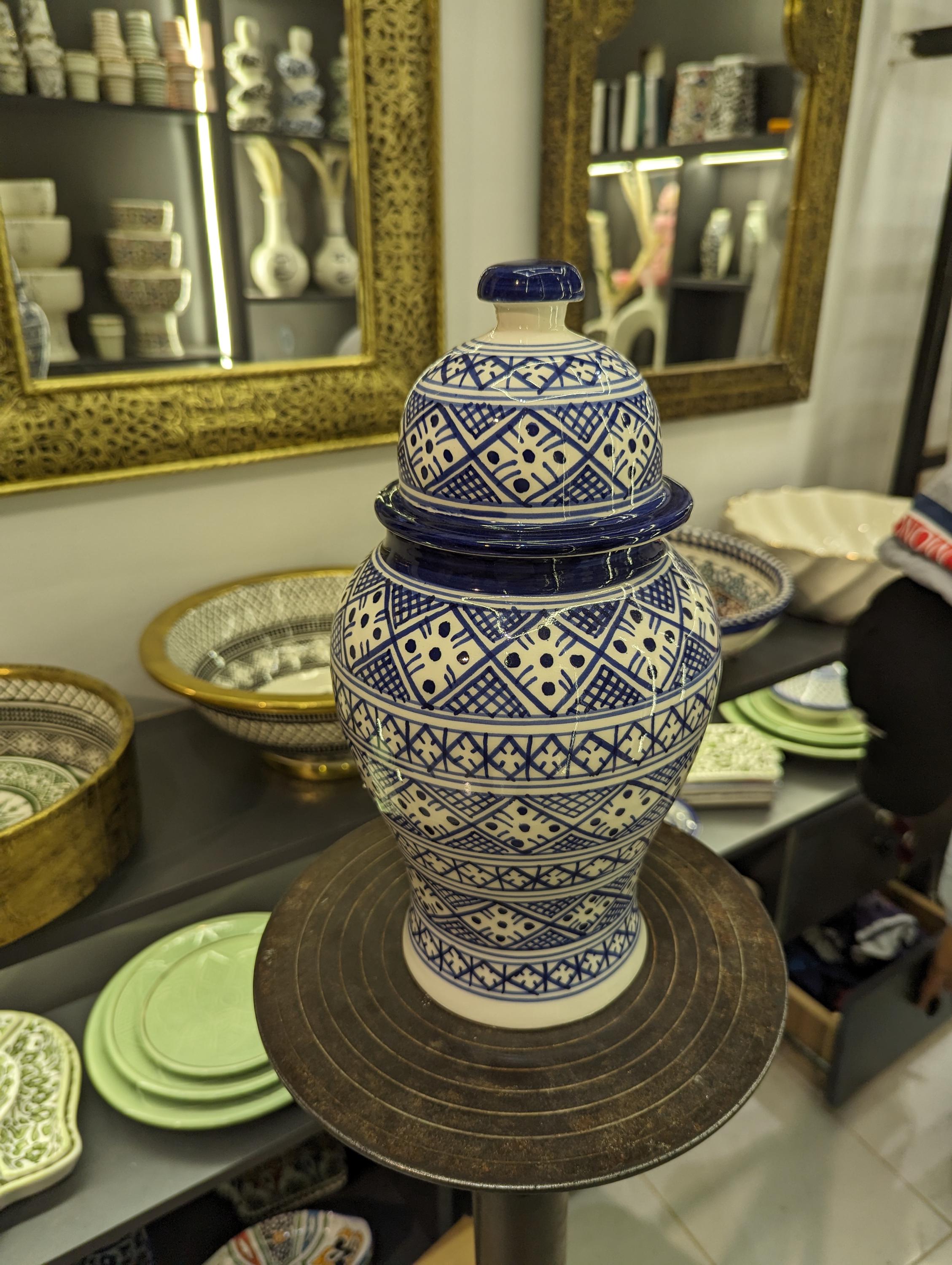 Moroccan vase blue - Etsy 日本