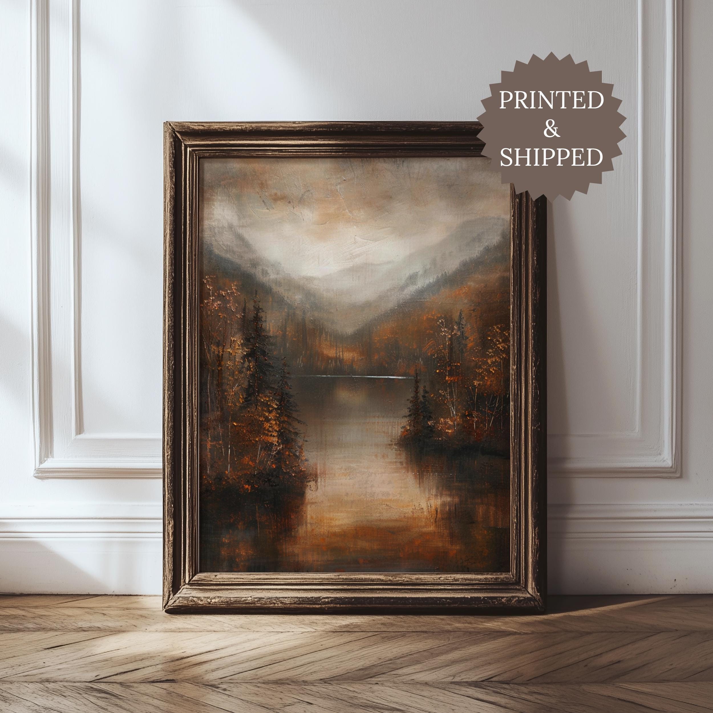 Fall Lake Print - Etsy