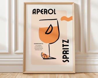 Przepis na Aperol Spritz: Minimalistyczny wystrój baru