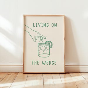 Póster de cóctel margarita, impresión de carrito de bar, póster de margarita, póster minimalista, arte de carrito de bar, arte de cócteles, regalo de inauguración de la casa