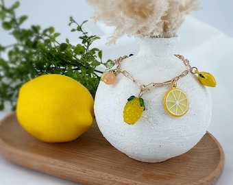 Lemon Charm Bracelet