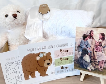Baptism Box, LDS, Church of Latter Day Saints, Baptism Gift, Bear Your Testimony, CTR, Child of God Towel, Great to be Eight 8,