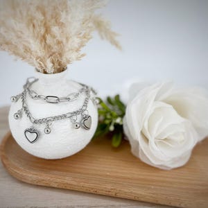 Vintage Silver Charm Bracelet
