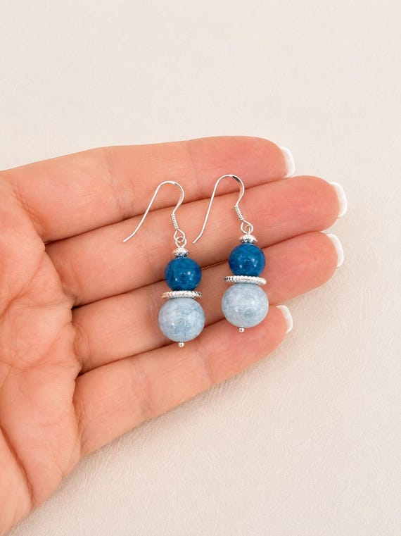 Ocean blue larimar  earrrings