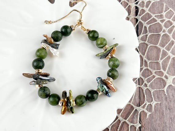 Green jade bracelet