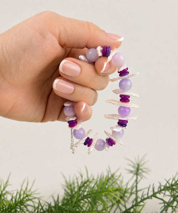 Pink gemstone  bracelet