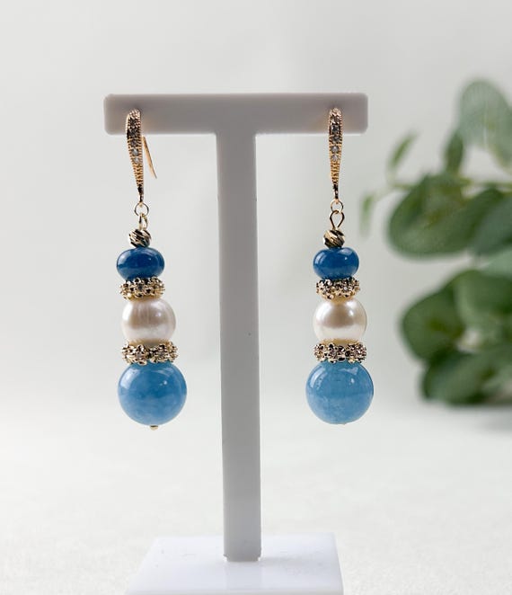 Shades of blue earrrings