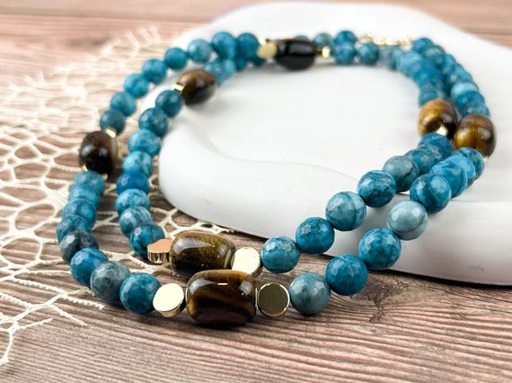 Two way jasper and tiger eye stones Necklace