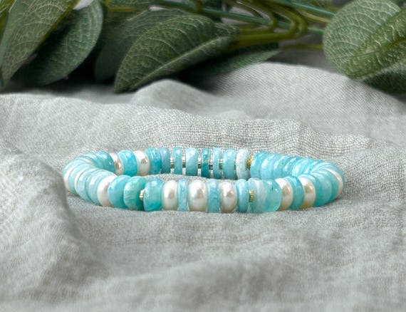 Strechy amazonite bracelet