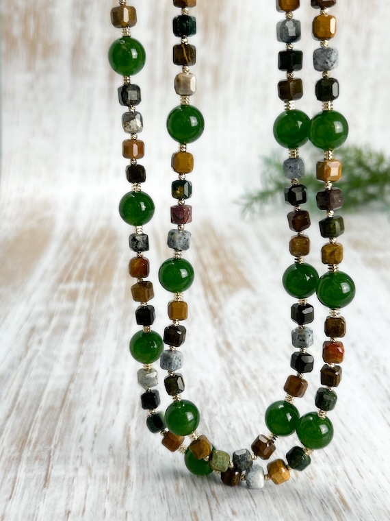 Ocean Jasper Beaded Necklace