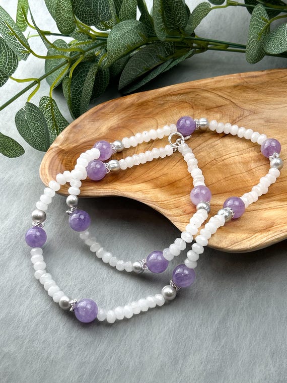 light pink necklace