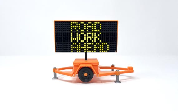 Traffic Message Board - 1:20 Scale