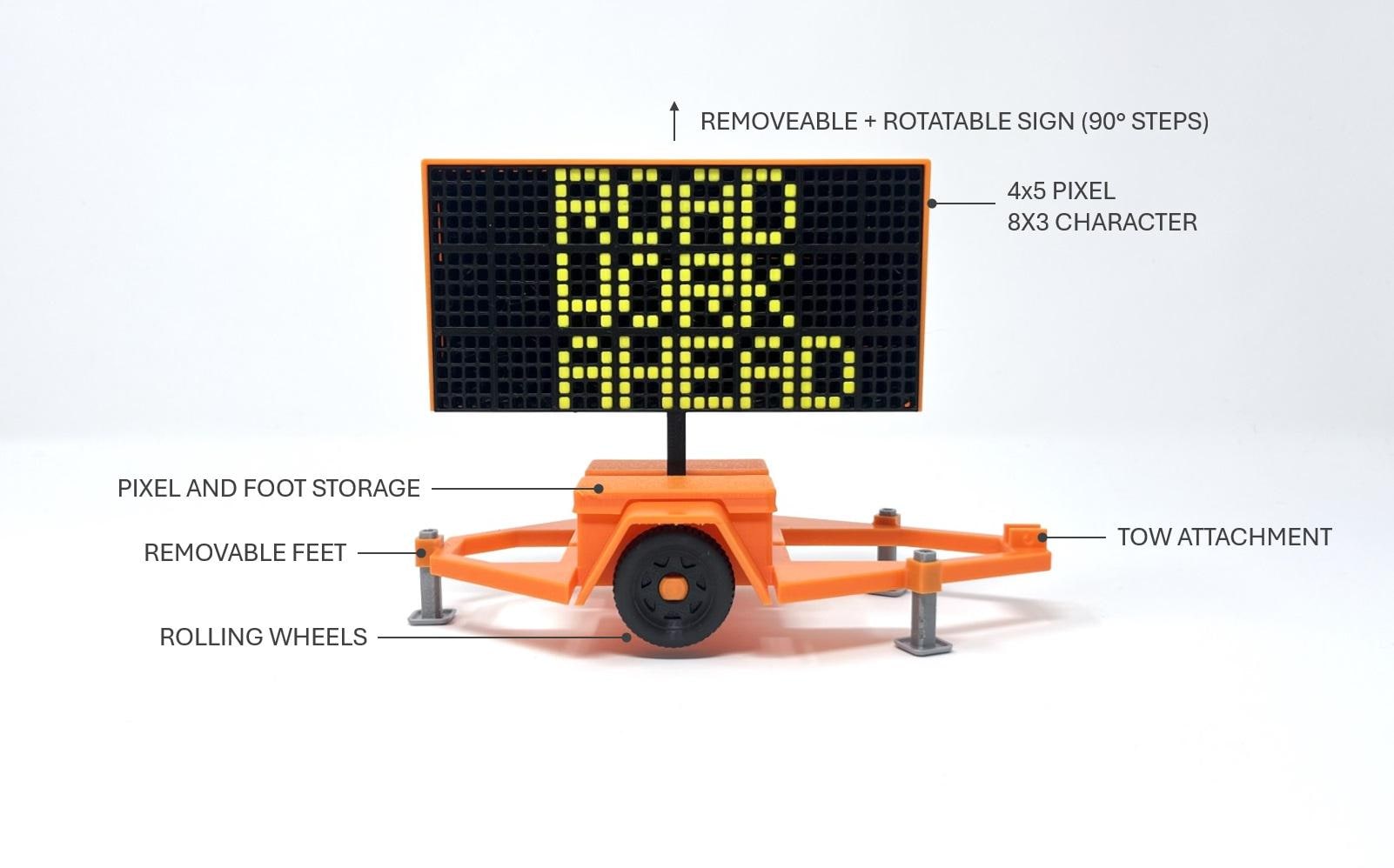 Traffic Message Board - 1:20 Scale - Etsy