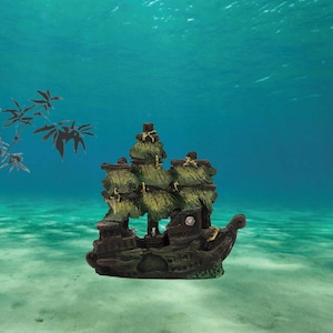 5 different options of wrecked ship, sinked boat, wrecked ship decoration, shipwreck, aquarium rocks, aquarium decor, aquarium, aquarium