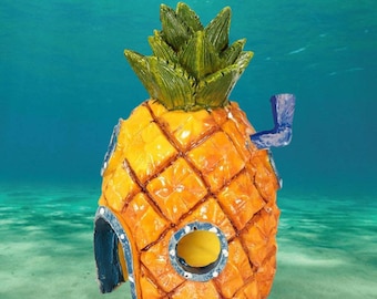 スポンジボブハウス - パイナップル水槽のバブルジェネレーター - Etsy