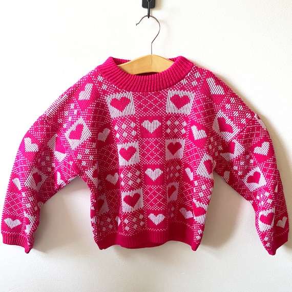 Size 4T - 6 Vintage soft knit kids' 90s graphic h… - image 1