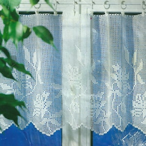 Crochet Lace Curtain/Valance - Lovely