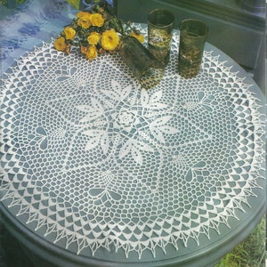 Crochet Doily 55 cm - 22 inches - Invitation