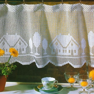 Gehaakte kant gordijn/Valance - Sweet Home