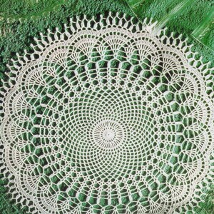 Crochet Doily 45 cm - 18 inches - Feelings