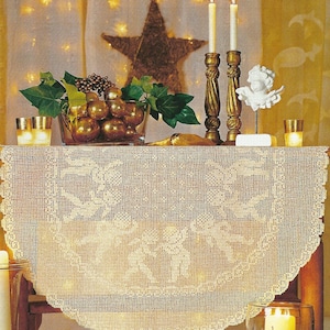 Crochet Tablecloth - Angels dance