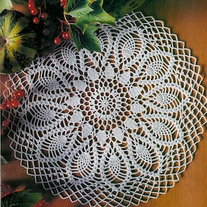 Gehaakte Doily 36 cm - 14 inch - volle maan