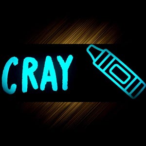 Gloeiende sticker, holografisch, glanzend, uniek – Cray sticker sticker voor auto, laptop en meer | Glow in Dark en zonovergoten glans