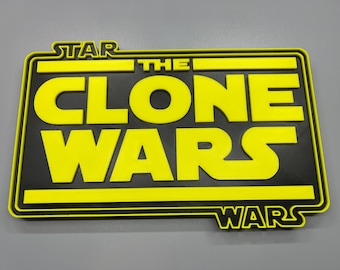 Star Wars: The Clone Wars 3D Printed Sign