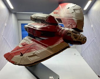 Star Wars Micro Galaxy Squadron Ahsoka Tano’s Jedi Shuttle 3D Printed Display Stand - Ahsoka’s Logo