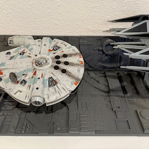 Destroy the Death Star! Star Wars Micro Galaxy Squadron Trench Run Display - 20” x 10”