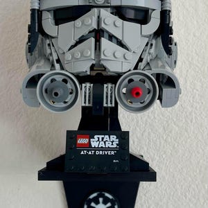 LEGO Star Wars AT-AT Driver Helmet Wall Mount with Imperial Logo - 3D Printed